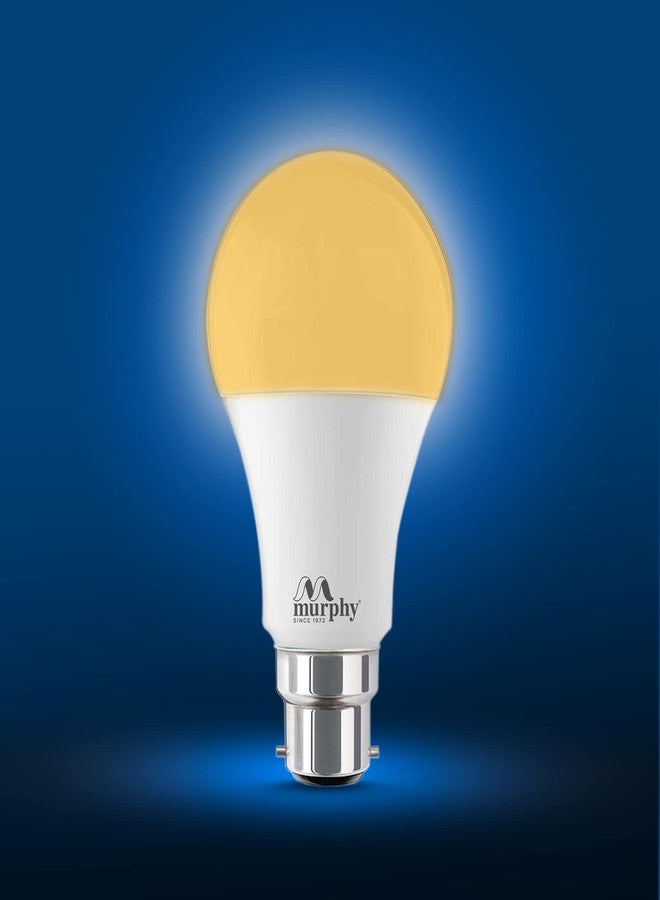 Murphy 9W B22D BEE 3 Star Rated LED Golden Yellow (Warm White) Bulb, Pack of 6 (GLO) - Image 4